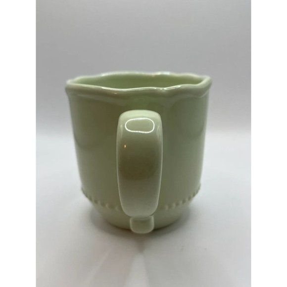 Green Beaded Pottery Barn Outlet Mugs Set of 2 - Picture 11 of 15